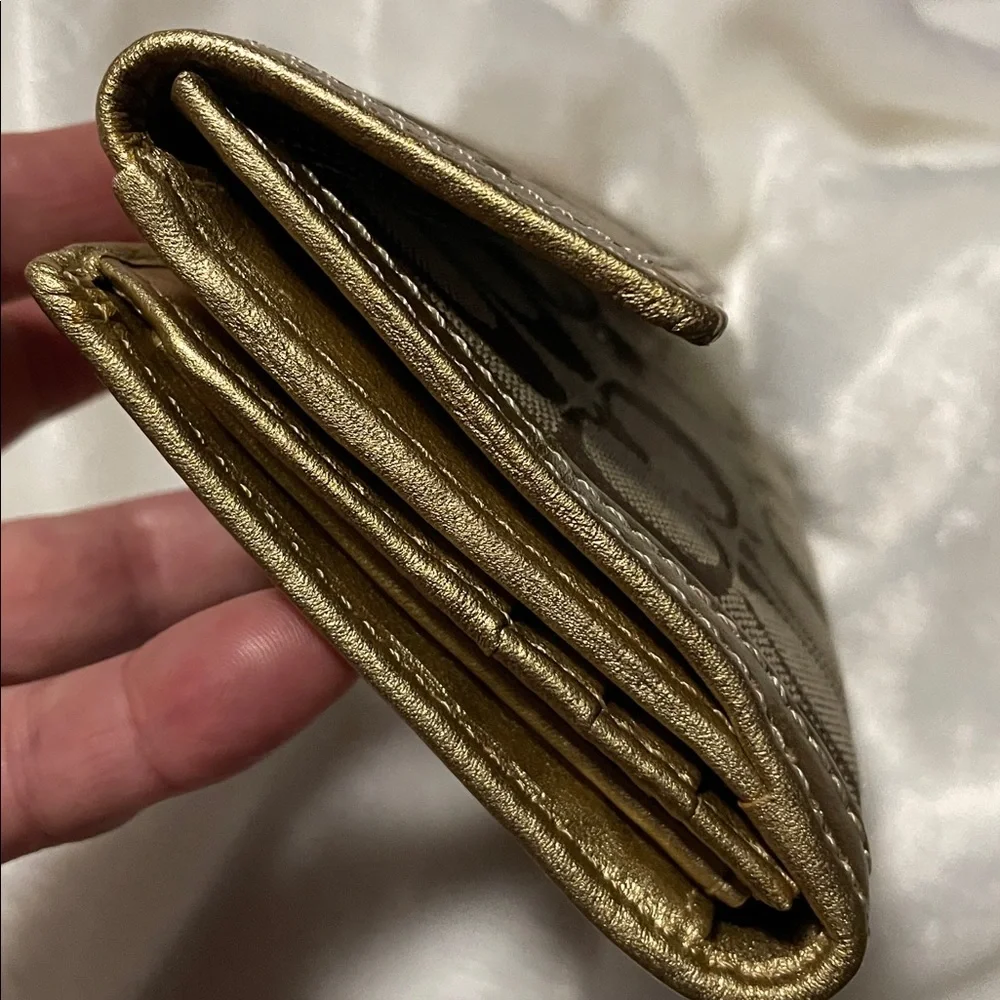 Coach Brown and Gold wallet